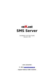 coM.sat SMS Server