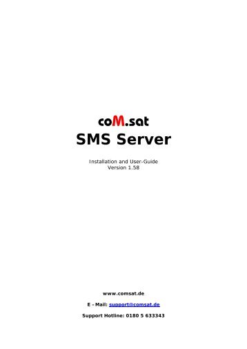 coM.sat SMS Server