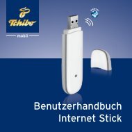 Benutzerhandbuch Internet Stick - Tchibo