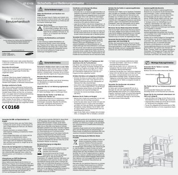 Handbuch des Samsung E1150 - 1&1 Hilfe Center