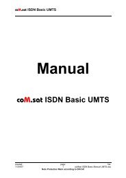 coM.sat ISDN Basic UMTS