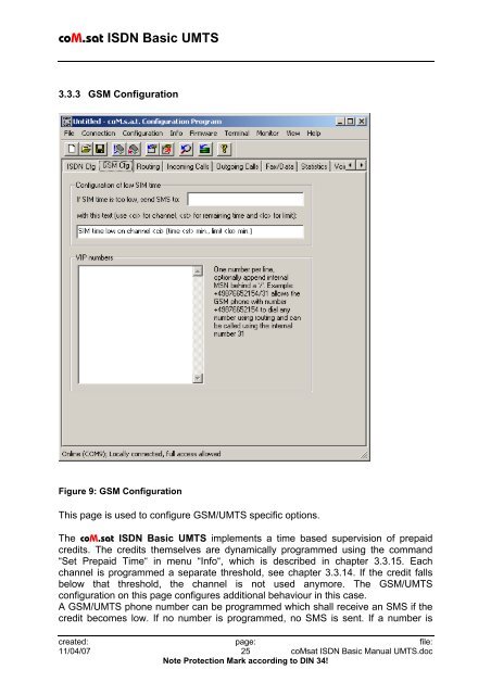 coM.sat ISDN Basic UMTS