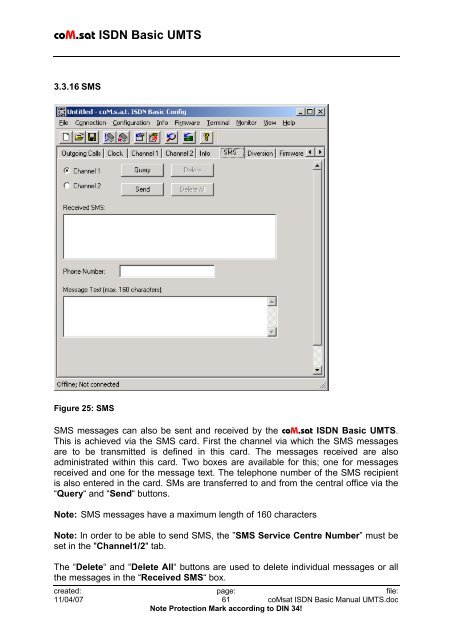 coM.sat ISDN Basic UMTS