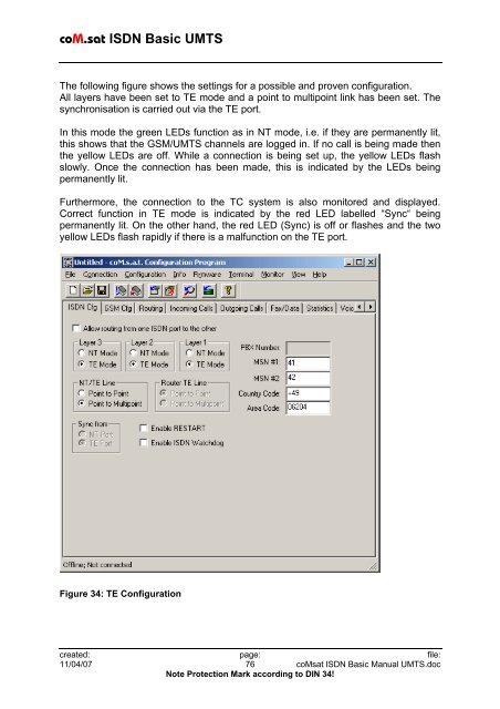 coM.sat ISDN Basic UMTS