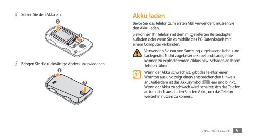 Bedienungsanleitung - Hilfe & Services