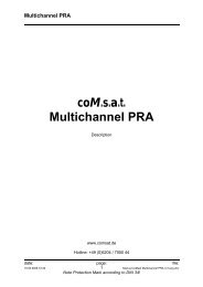 coMsat Multichannel PRA