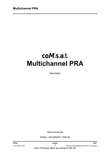 coMsat Multichannel PRA