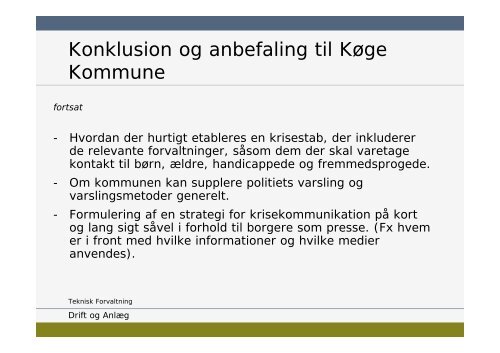 Forureningen af drikkevandet fra Vandværket Lyngen i Køge ...