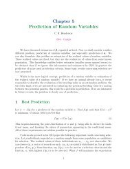 Chapter 5 Prediction of Random Variables - CGIL