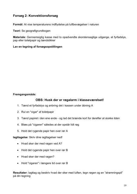 Laboratoriekursus i geografi C - KVUC