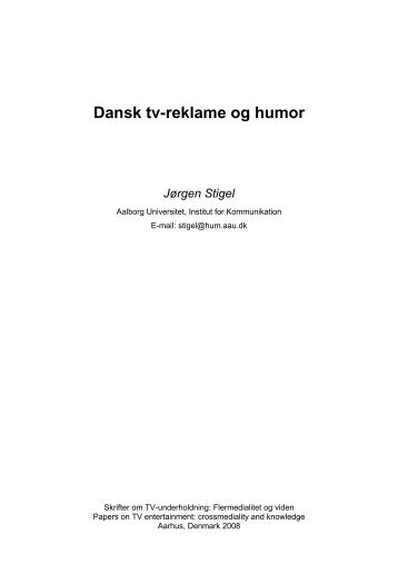Dansk tv-reklame og humor - Tv-underholdning
