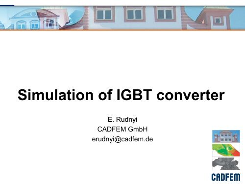 Simulation of IGBT converter - Model Order Reduction