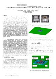 Electro-Thermal Simulation of Multi-channel ... - Model Reduction