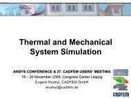 Thermal and Mechanical System Simulation - Model Order Reduction