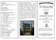 National Level Seminar - Modern College of Engineering