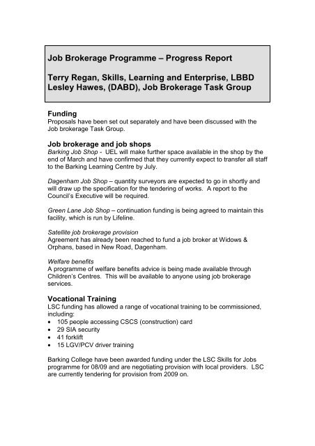 Jobs in barking and dagenham council Jobs in barking and dagenham council