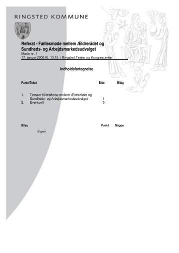 Referat - Ringsted Kommune