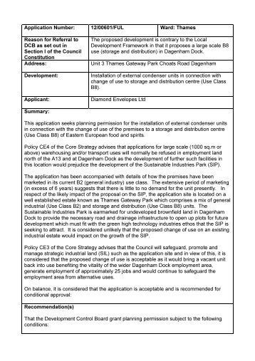 1200601 Unit 3 Thames Gateway Park Report , item 35. PDF 46 KB