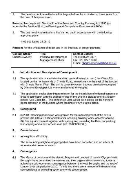 1200601 Unit 3 Thames Gateway Park Report , item 35. PDF 46 KB