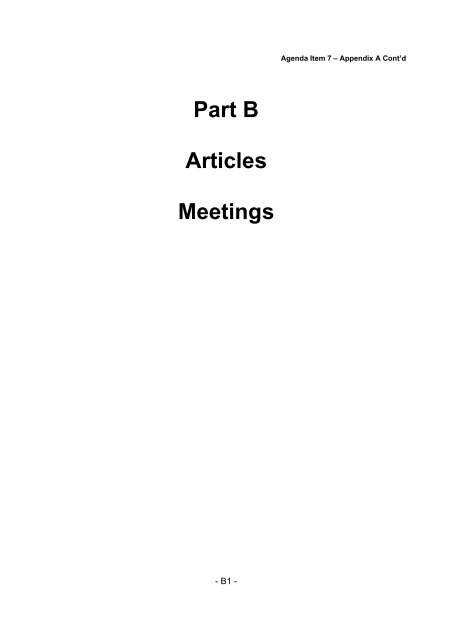 Agenda Item 07 (ELWA Constitution 2006 - Part B) - Meetings ...