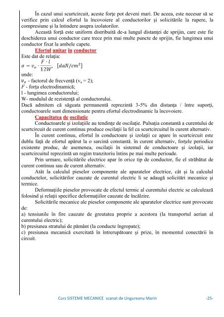 Curs SISTEME MECANICE - Modulul 5