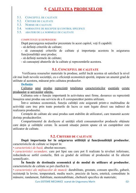 Curs SISTEME MECANICE - Modulul 5