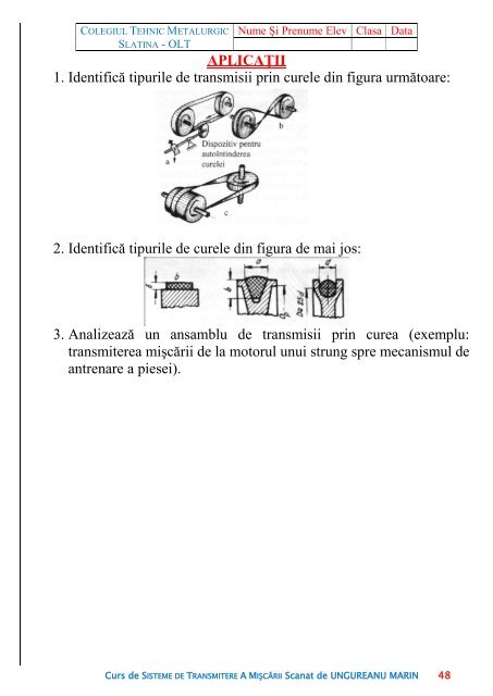 curs sisteme de transmitere a miscarii m1 - Modulul 5