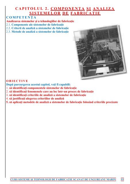 capitolul 1. optimizarea sistemelor de fabricațiedin ... - Modulul 5