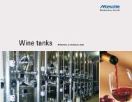 Wine tanks Perfection in stainless steel