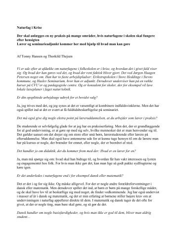 Uddybende interview med Jørgen Haagen Petersen ... - Folkeskolen