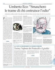 Umberto Eco: ?Smaschero le trame di chi costruisce l'odio? - Moked