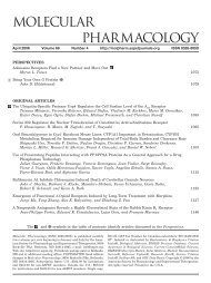 TOC (PDF) - Molecular Pharmacology - Aspetjournals.org