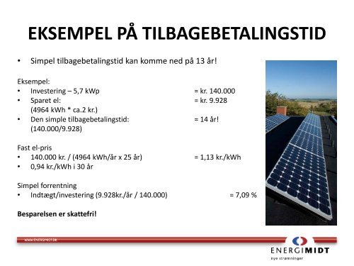 Solceller fra EnergiMidt