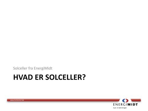 Solceller fra EnergiMidt