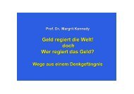 Geld regiert die Welt! doch Wer regiert das Geld? - Prof. Dr. Margrit ...