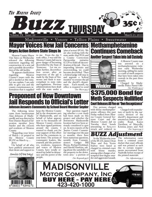 Madisonville - Monroe County Tennessee News, Monroe County ...