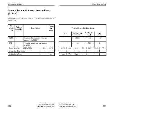 Instruction list for S7-300 - DCE FEL ČVUT v Praze