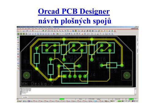 Orcad PCB Designer návrh plošných spojů