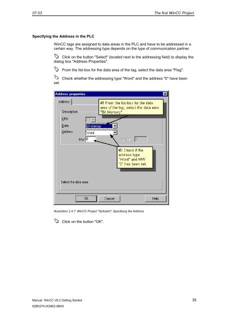 WinCC V6.2 Getting Started - DCE FEL ČVUT v Praze