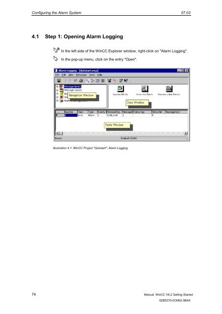 WinCC V6.2 Getting Started - DCE FEL ČVUT v Praze