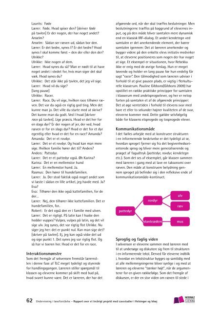 Undervisning i læseforståelse på mellemtrinnet - Viden om Læsning