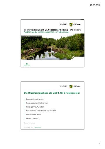 I. Reinhold - Revitalisierung erzgebirgischer Moore - Naturpark ...