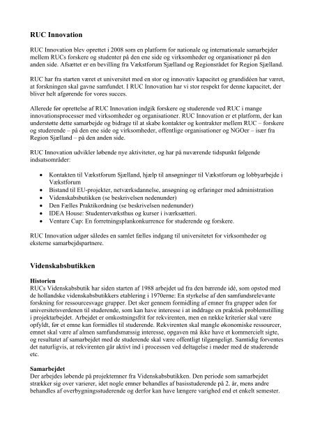 Studieordning for Filosofi og Videnskabsteori - ACE Denmark