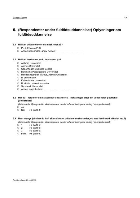 Studieordning for Filosofi og Videnskabsteori - ACE Denmark