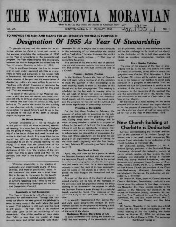1955 - Moravian Archives