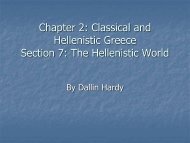 Chapter 2 Section 7: The Hellenistic World