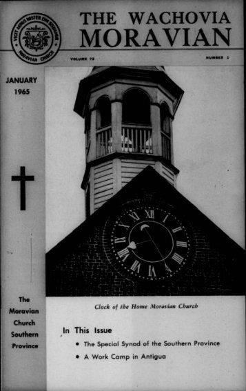 1965 - Moravian Archives