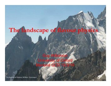 The landscape of flavour physics - Rencontres de Moriond