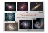 comparison of gas and dust cooling rates in - Rencontres de Moriond