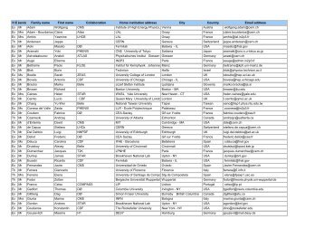 List of participants 27/2/09 [pdf] - Rencontres de Moriond - IN2P3